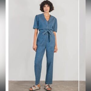 Level 99 Denim By Nature Ella Jumpsuit - XS